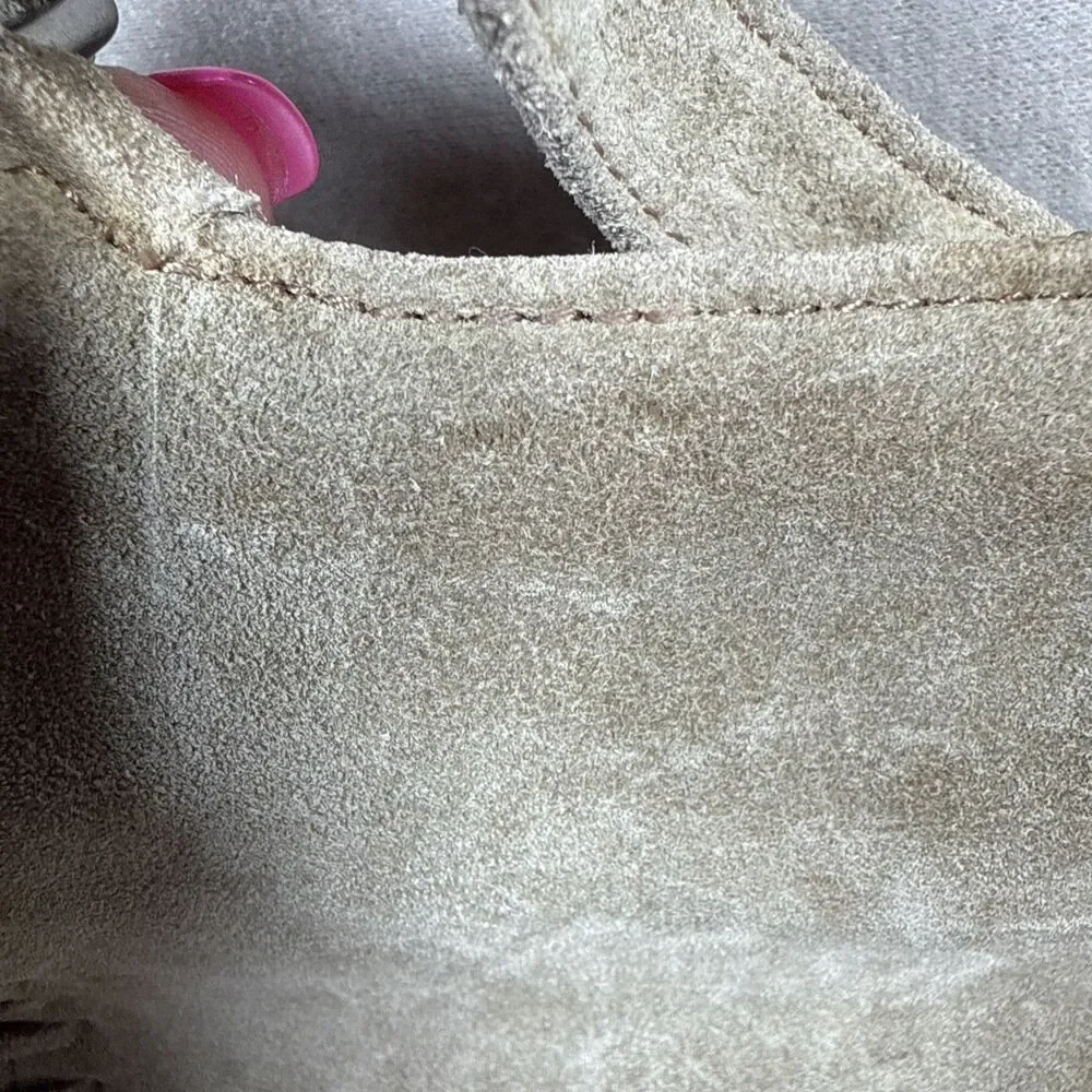 Vintage Fossil Crossbody Purse Bag Suede For Repair